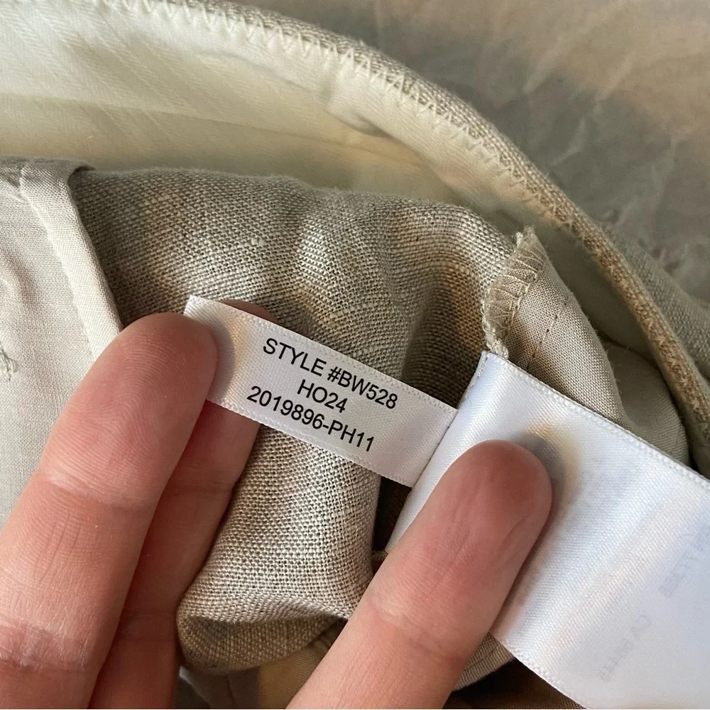 J. Crew - Wide-leg essential pant in linen - Flax Size 6 BW528 - NWT unopened - Picture 6 of 11